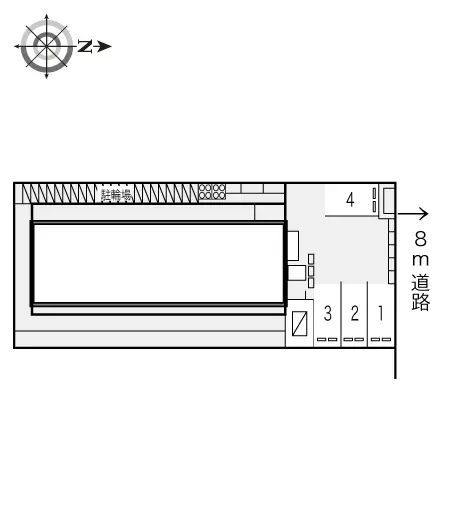 ★手数料０円★摂津市東一津屋　月極駐車場（LP）